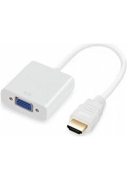 HDMI To VGA Kablo Çevirici Dönüştürücü HDMI VGA Dönüştürücü HDMI In VGA Out