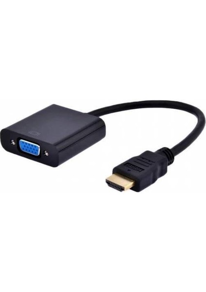 HDMI To VGA Kablo Çevirici Dönüştürücü HDMI VGA Dönüştürücü HDMI In VGA Out