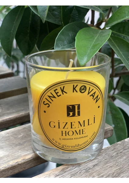 Gizemli Home Sinek Kovan Bardak Mum Citronella