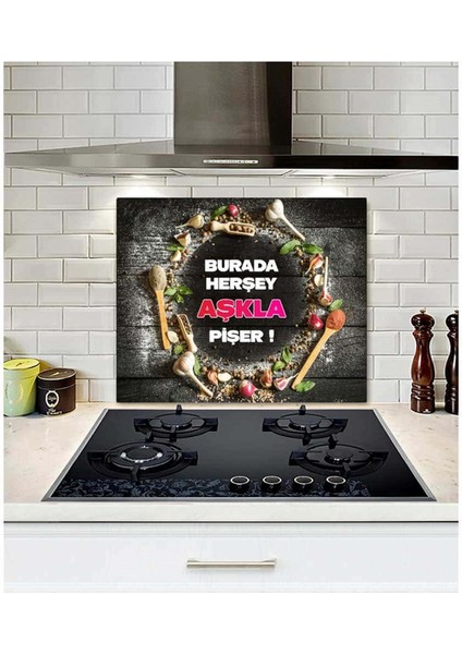 Ocak Arkası Koruyucu Folyo Sticker