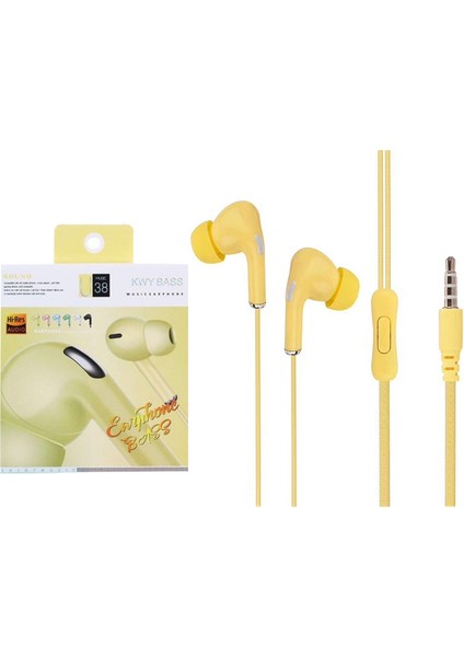 PM-3765 3.5 mm Jacklı Mikrofonlu Kulakiçi Kulaklık