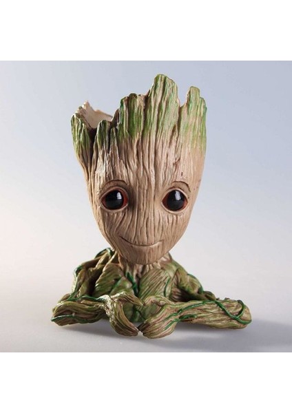 Galaksinin Koruyucuları Baby Groot Figür Kalpli Saksı Kalemlik Pla 14 cm