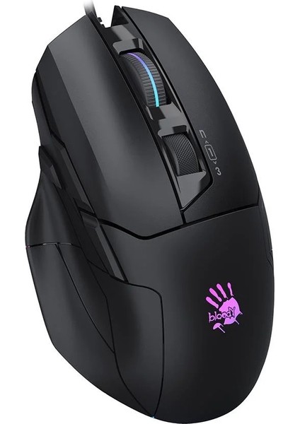 W70 Max 10.000 CPI 8 Tuş RGB 4M Bellek Ultra Core 3&4 Aktif Özel Yapım Optik Kablolu Siyah Oyuncu Mouse