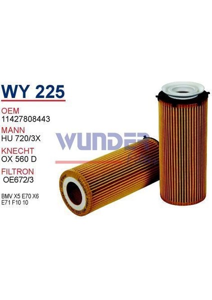 Bmw X5(E70) - X6(E71) - E90-91-92-93 - F 10 Yağ Filtreleri