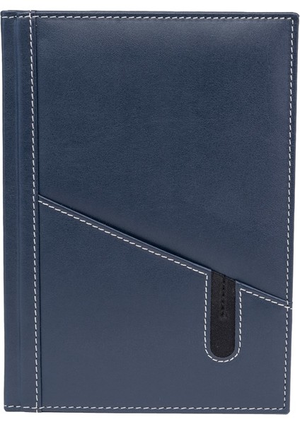 Deri Telefon Kılıflı Kapak Defter Ajanda Tarihsiz Kareli 17 x 24 cm Lacivert fiyatları