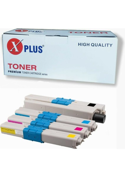 Okı C332DN 4 Renk Ithal Muadil Toner Seti 3.500 Syf Renkli