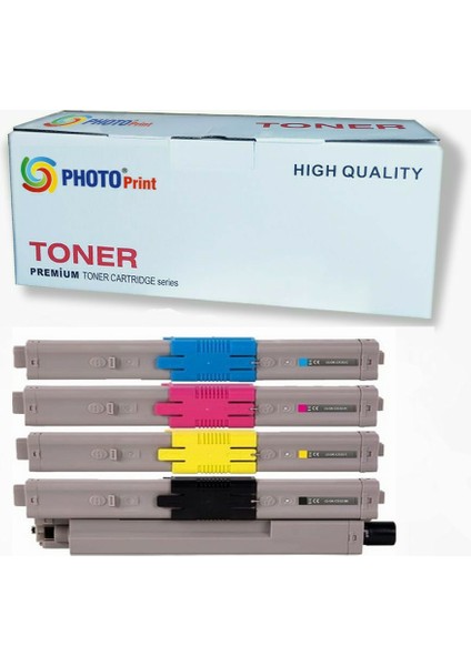 Okı C332 / MC363 C332DN / C332DNW / MC363 / MC363DN / MC363DNW 4 Renk Ithal Muadil Toner Seti 3.500 Syf Renkli