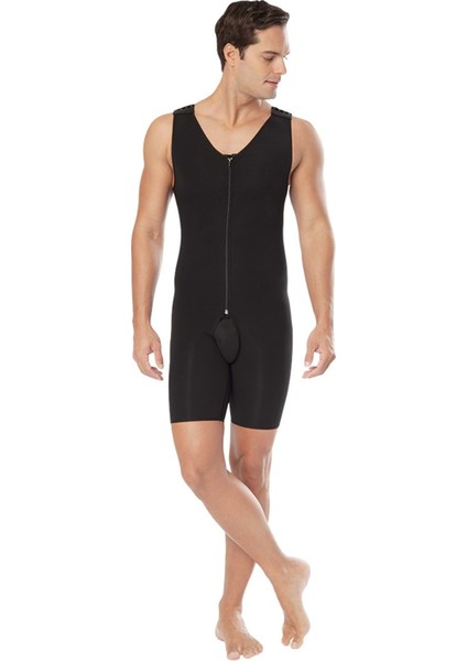 242 Erkek Body Fermuarlı Diz Üstü Liposuction Korse Ten L(3) fırsatları