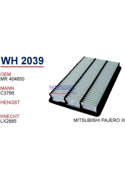 Mitsubishi Pajero Iıı Hava Filtresi