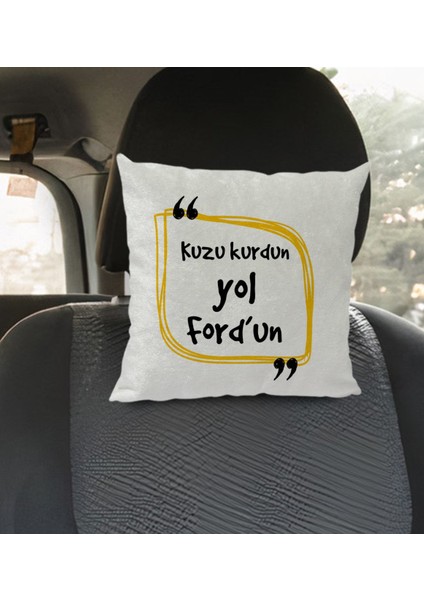 Gift Esprili Kare Araç Koltuk Yastığı-8 modelleri