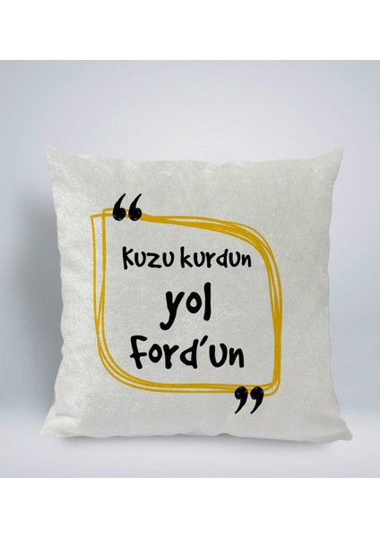 Gift Esprili Kare Araç Koltuk Yastığı-8