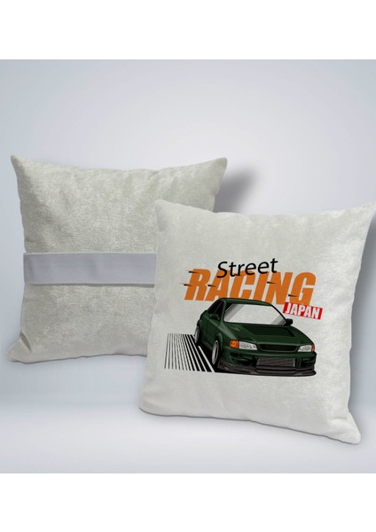 Gift Street Racing Tasarımlı Kare Araç Koltuk Yastığı-1 fırsatları