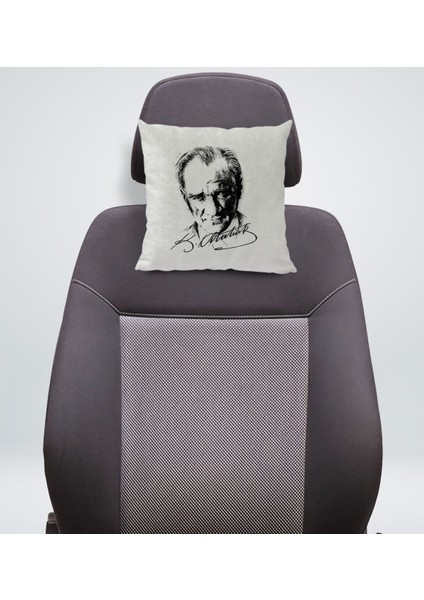 Gift Atatürk Temalı Kare Araç Koltuk Yastığı-18 fiyatları