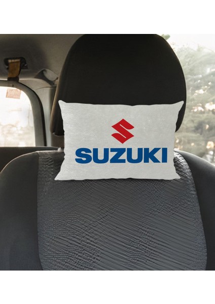 Gift Suzuki Tasarımlı Dikdörtgen Araç Koltuk Yastığı-1