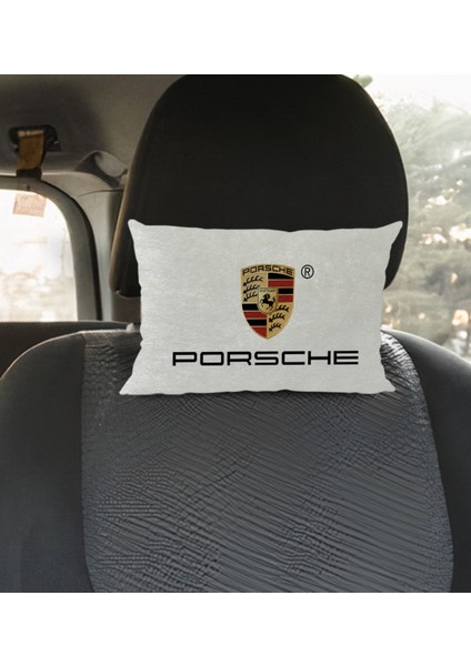 Gift Porsche Tasarımlı Dikdörtgen Araç Koltuk Yastığı-1 modelleri