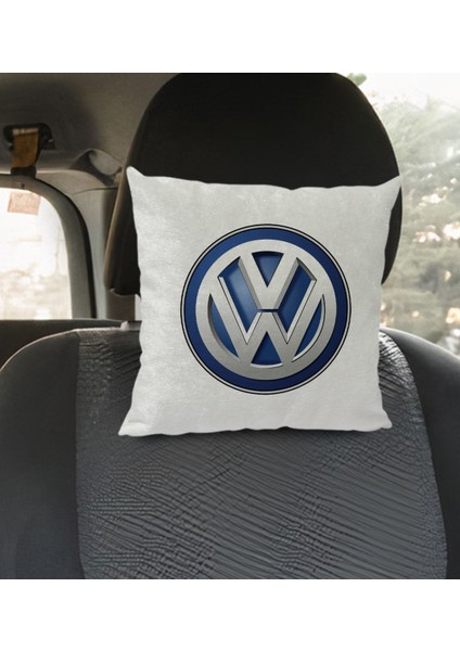 Gift Volkswagen Tasarımlı Kare Araç Koltuk Yastığı-1 modelleri