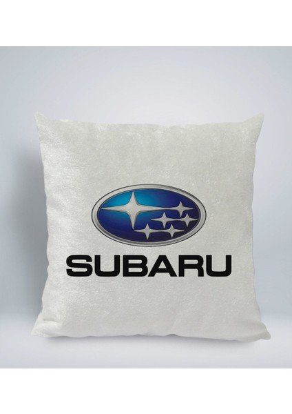 Gift Subaru Tasarımlı Kare Araç Koltuk Yastığı-1