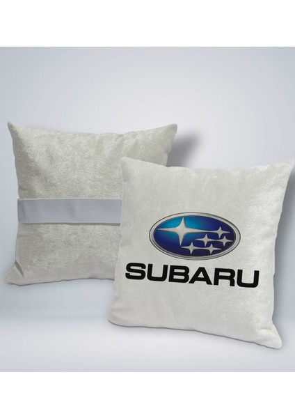 Gift Subaru Tasarımlı Kare Araç Koltuk Yastığı-1