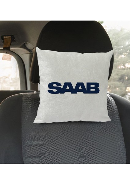 Gift Saab Tasarımlı Kare Araç Koltuk Yastığı-1 modelleri
