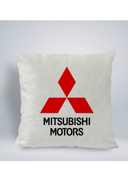Gift Mitsubishi Tasarımlı Kare Araç Koltuk Yastığı-1