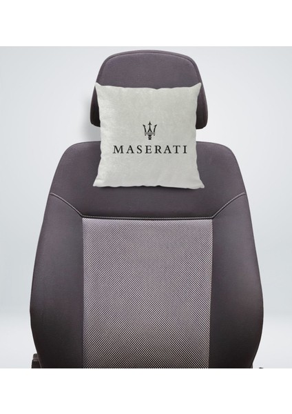 Gift Maserati Tasarımlı Kare Araç Koltuk Yastığı-1 fiyatları