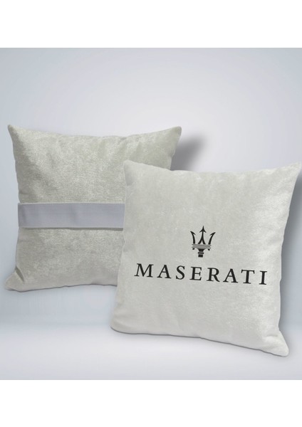 Gift Maserati Tasarımlı Kare Araç Koltuk Yastığı-1 fırsatları