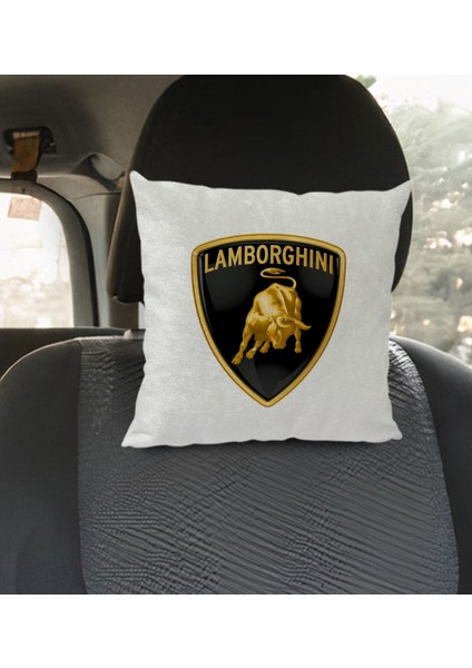 Gift Lamborghini Tasarımlı Kare Araç Koltuk Yastığı-1 modelleri