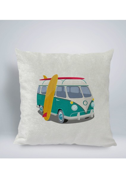 Gift Klasik Araç Tasarımlı Kare Araç Koltuk Yastığı-3