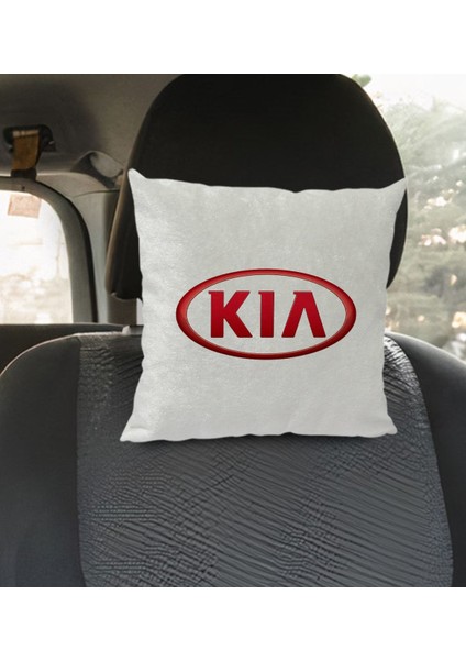 Gift Kia Tasarımlı Kare Araç Koltuk Yastığı-1 modelleri