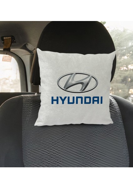 Gift Hyundai Tasarımlı Kare Araç Koltuk Yastığı-1