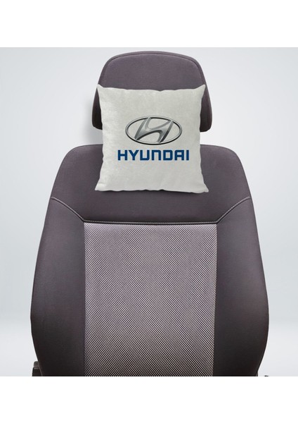 Gift Hyundai Tasarımlı Kare Araç Koltuk Yastığı-1