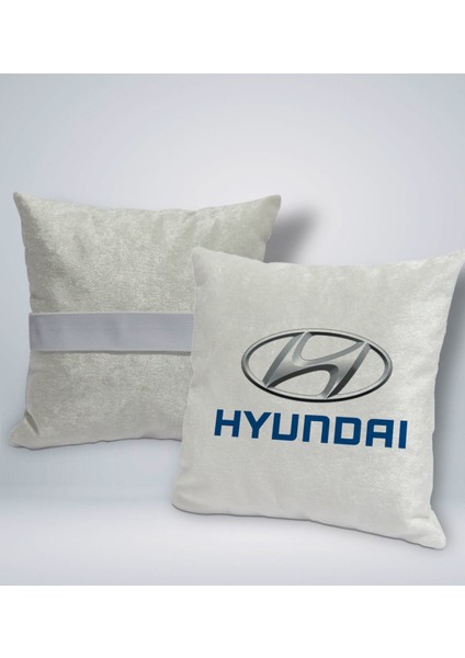 Gift Hyundai Tasarımlı Kare Araç Koltuk Yastığı-1