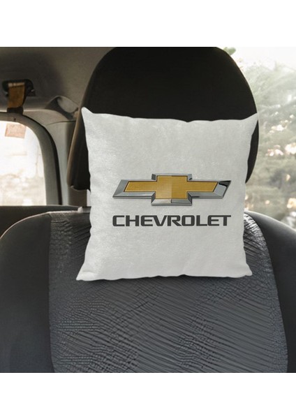 Gift Chevrolet Tasarımlı Kare Araç Koltuk Yastığı-1 modelleri
