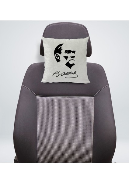 Gift Atatürk Temalı Kare Araç Koltuk Yastığı-24 fiyatları