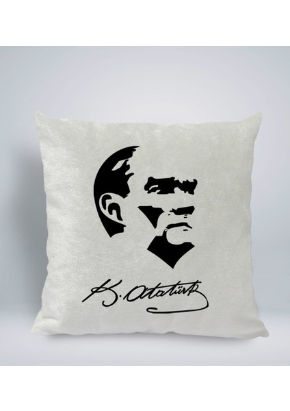 Gift Atatürk Temalı Kare Araç Koltuk Yastığı-24