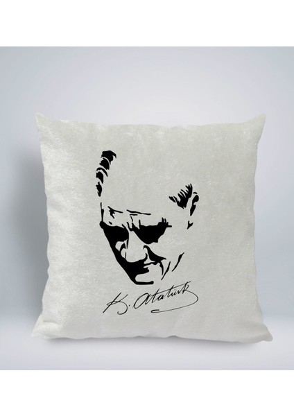 Gift Atatürk Temalı Kare Araç Koltuk Yastığı-25