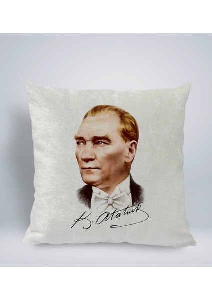 Gift Atatürk Temalı Kare Araç Koltuk Yastığı-15