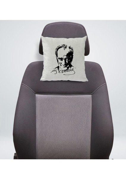 Gift Atatürk Temalı Kare Araç Koltuk Yastığı-13 fiyatları
