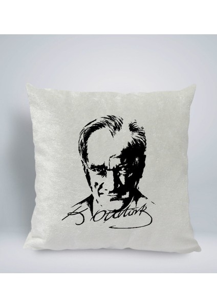 Gift Atatürk Temalı Kare Araç Koltuk Yastığı-13
