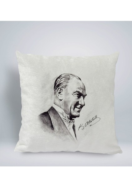 Gift Atatürk Temalı Kare Araç Koltuk Yastığı-10