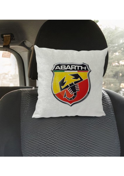 Gift Abarth Tasarımlı Kare Araç Koltuk Yastığı-1 modelleri