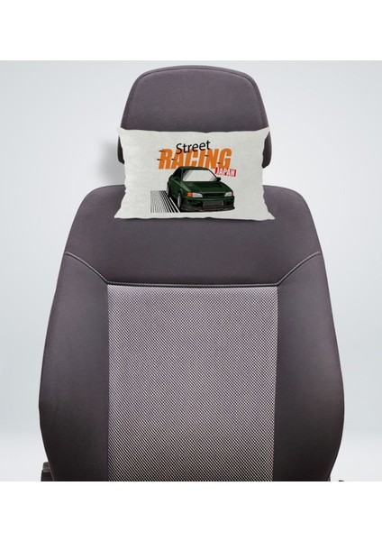 Gift Street Racing Tasarımlı Dikdörtgen Araç Koltuk Yastığı-1 fiyatları