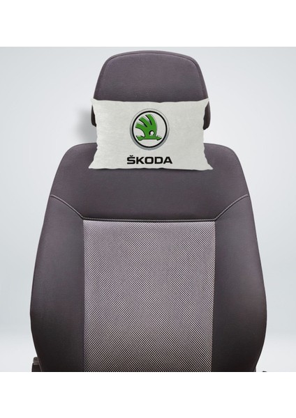 Gift Skoda Tasarımlı Dikdörtgen Araç Koltuk Yastığı-1 fiyatları