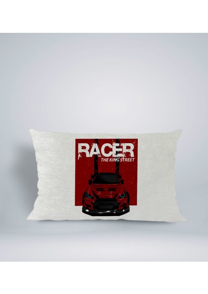 Gift Racer Tasarımlı Dikdörtgen Araç Koltuk Yastığı-1