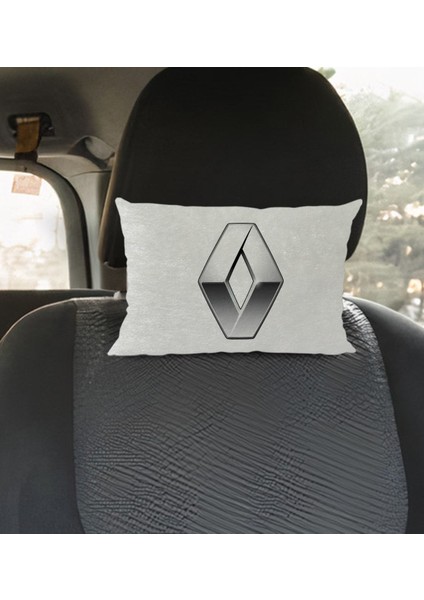 Gift Renault Tasarımlı Dikdörtgen Araç Koltuk Yastığı-1 modelleri