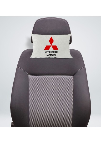 Gift Mitsubishi Tasarımlı Dikdörtgen Araç Koltuk Yastığı-1 fiyatları
