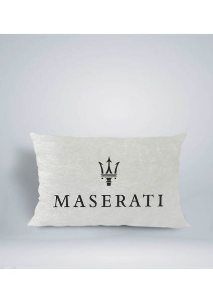 Gift Maserati Tasarımlı Dikdörtgen Araç Koltuk Yastığı-1