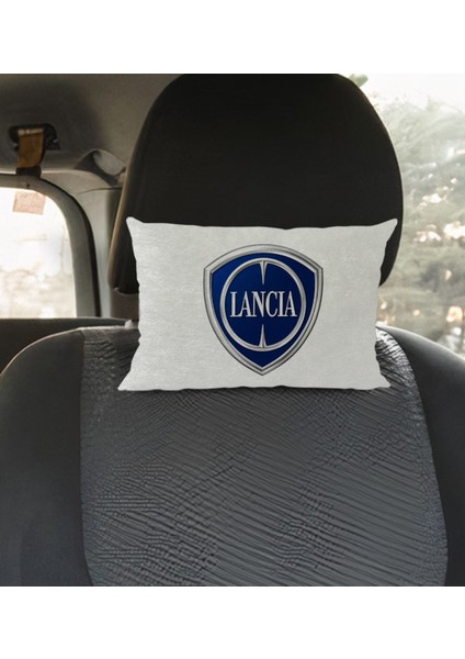 Gift Lancia Tasarımlı Dikdörtgen Araç Koltuk Yastığı-1