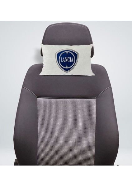 Gift Lancia Tasarımlı Dikdörtgen Araç Koltuk Yastığı-1