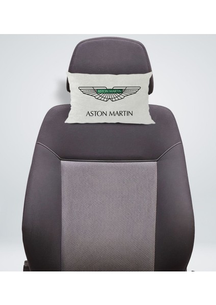 Gift Aston Martin Tasarımlı Dikdörtgen Araç Koltuk Yastığı-1